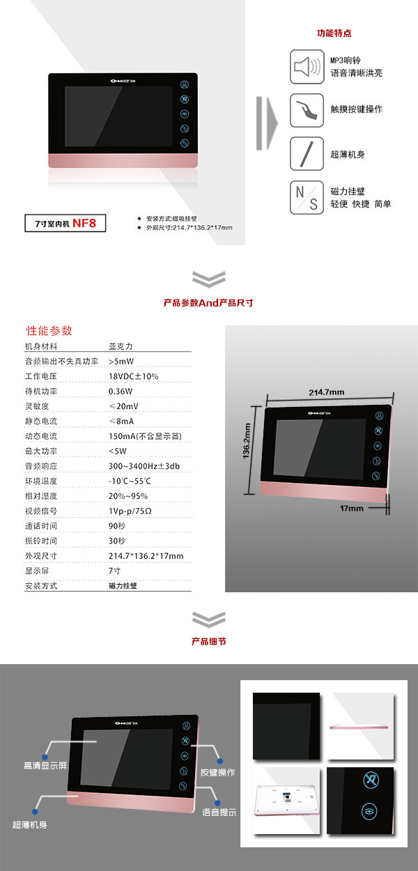 阜新细河区楼宇可视室内主机二号